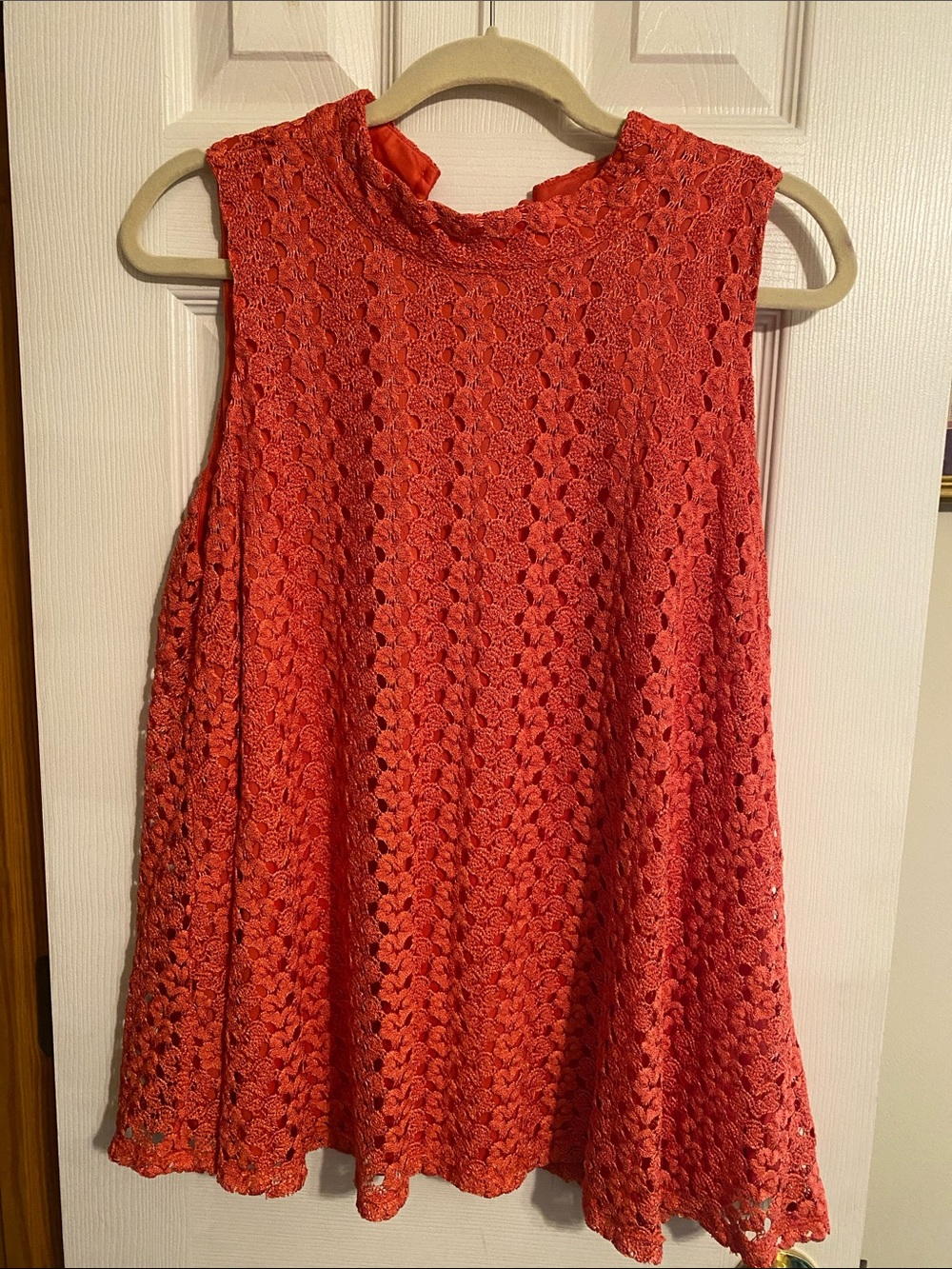 new directions Coral Lace Sleeveless Swing Tank